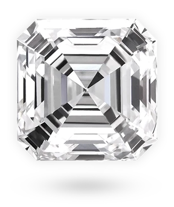Asscher cut lab grown diamond