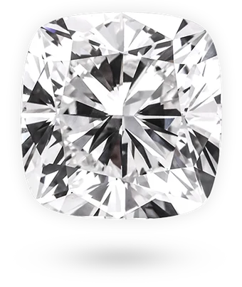 Cushion cut lab grown diamond