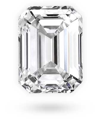 Emerald cut lab grown diamond