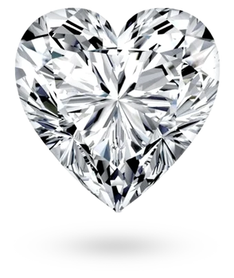 Heart cut lab grown diamond