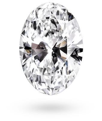 Oval cut lab grown diamond