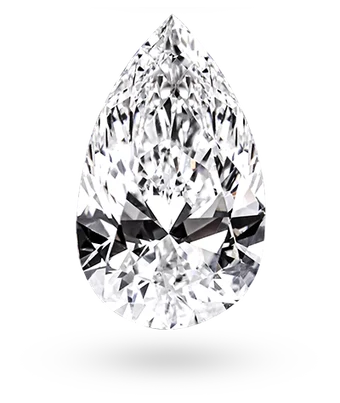 Pear cut lab grown diamond