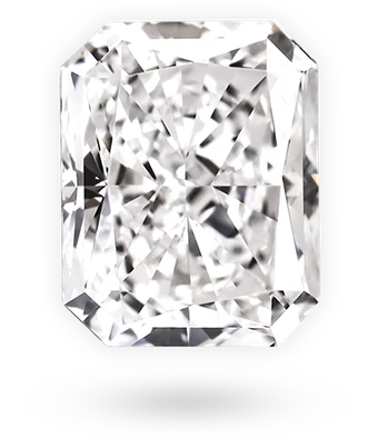 Radiant cut lab grown diamond