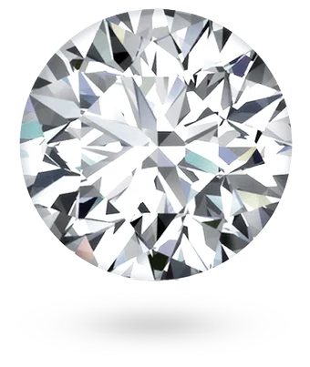 Round cut lab grown diamond